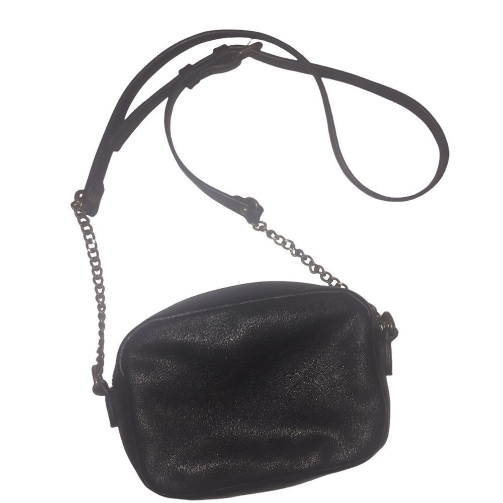 American Eagle Black Purse August Crossbody Bag Faux Leather Adjustable